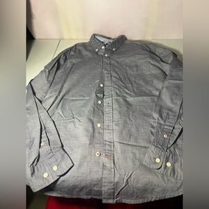 Tommy Hilfiger custom fit grey long sleeve button up